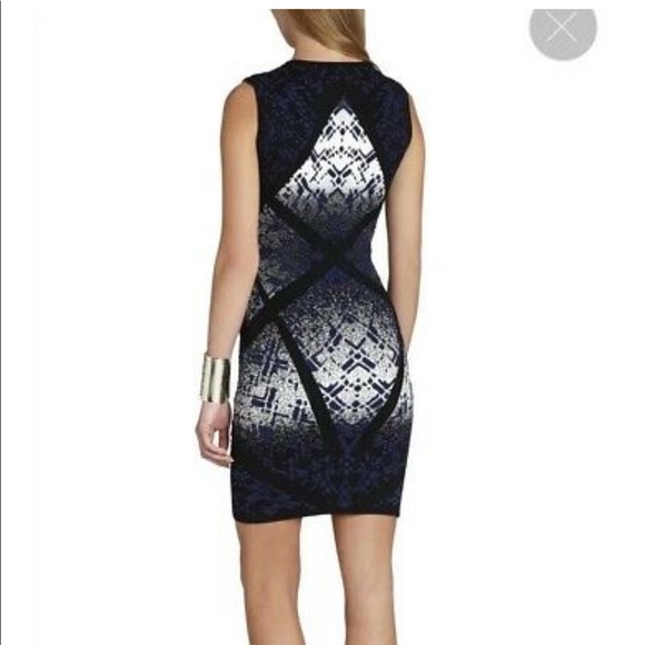 BCBG bandage dress with gradient design in XS - Picture 3 of 6